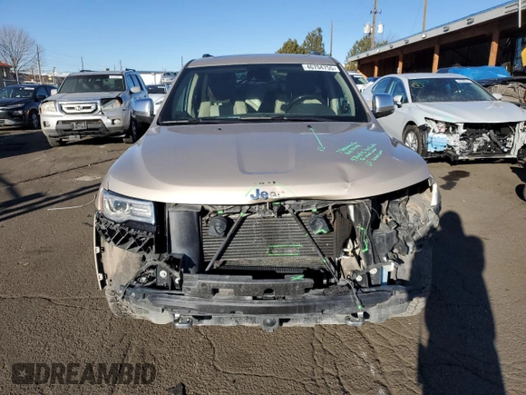 2015 Jeep Grand Cherokee High Altitude with VIN 1C4RJFCM6FC878769, listed as a Copart auction lot 46704755 with 81,727 mi miles and Salvage title. Bid and sale history available at DreamBid. Image 5.