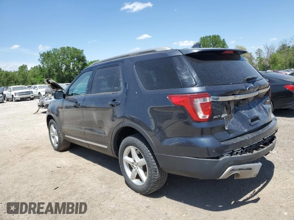 2017 Ford Explorer XLT z VIN 1FM5K8DH4HGD75290, wystawiony jako Copart lot #56290465 z przebiegiem 75 910 mil mil oraz Szkoda całkowita • Salvage title. Historia ofert i sprzedaży dostępna na DreamBid. Obrazek 2.