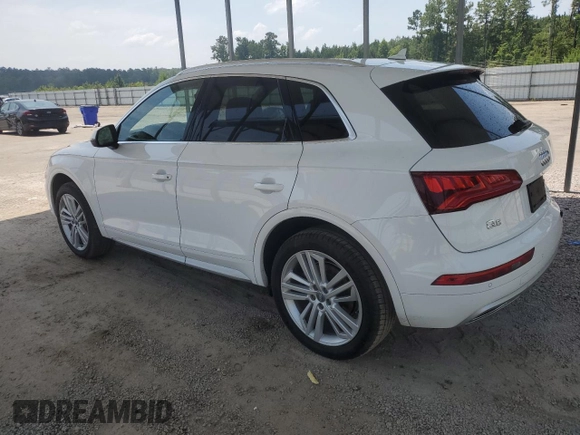 2018 Audi Q5 Premium Plus with VIN WA1BNAFY0J2153930, listed as a Copart auction lot 61966275 with 75,720 mi miles and Salvage title. Bid and sale history available at DreamBid. Image 2.