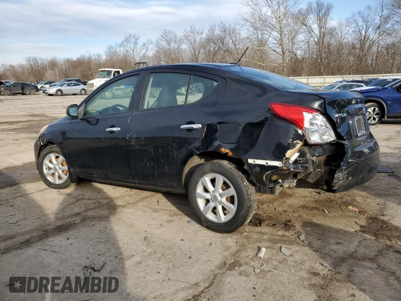 2012 Nissan Versa S with VIN 3N1CN7AP5CL938038, listed as a Copart auction lot 46330065 with 95,806 mi miles and Salvage Title. Bid and sale history available at carsss.com. Image 2.