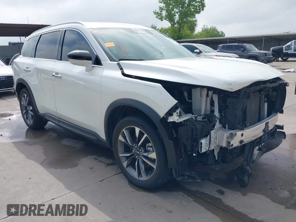 2023 Infiniti QX60 Luxe with VIN 5N1DL1FS0PC356315, listed as a IAAI auction lot 42177668 with 30,690 mi miles and . Bid and sale history available at DreamBid. Image 1.