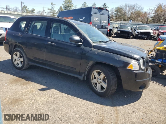 2007 Jeep Compass Sport with VIN 1J8FF47W97D431474, listed as a Copart auction lot 53713045 with 146,370 mi miles and Salvage Title. Bid and sale history available at carsss.com. Image 4.