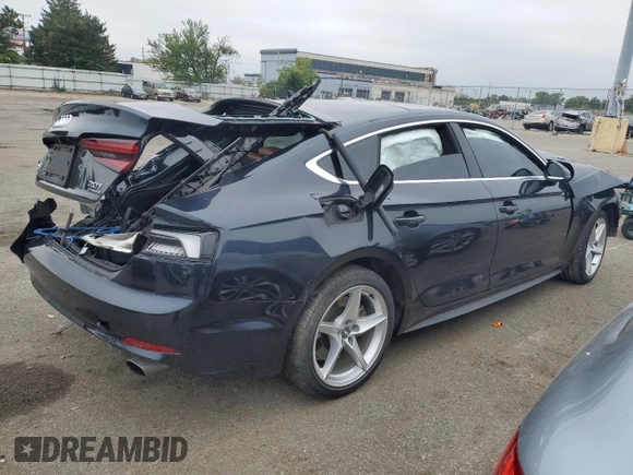 2018 Audi A5 Sportback Premium Plus with VIN WAUENCF58JA019223, listed as a Copart auction lot 66799053 with 0 mi miles. Bid and sale history available at carsss.com. Image 3.
