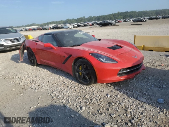 2014 Chevrolet Corvette 1LT with VIN 1G1YB2D78E5115206, listed as a Copart auction lot 68886004 with Not provided miles and Salvage title. Bid and sale history available at DreamBid. Image 4.
