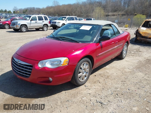 2005 Chrysler Sebring Limited with VIN 1C3EL65R75N664561, listed as a IAAI auction lot 42052562 with 121,333 mi miles and . Bid and sale history available at DreamBid. Image 2.