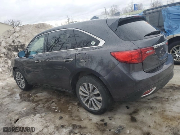 2015 Acura MDX Tech Pkg with VIN 5FRYD4H44FB023375, listed as a Copart auction lot 47303165 with 180,149 mi miles and Salvage Title. Bid and sale history available at carsss.com. Image 2.