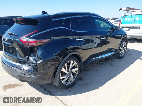 2019 Nissan Murano Platinum with VIN 5N1AZ2MJ6KN124803, listed as a IAAI auction lot 41471224 with 96,011 mi miles and . Bid and sale history available at DreamBid. Image 4.
