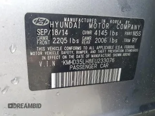 2014 Hyundai Elantra GT with VIN KMHD35LH8EU233076, listed as a Copart auction lot 54197065 with 116,871 mi miles and Salvage Title. Bid and sale history available at carsss.com. Image 14.