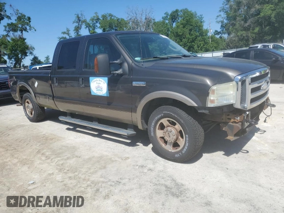 2005 Ford Super Duty F-250 XL with VIN 1FTSW20555EC82046, listed as a Copart auction lot 51578735 with 161,088 mi miles and Salvage Title. Bid and sale history available at carsss.com. Image 4.