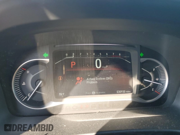 2022 Honda Passport EX-L with VIN 5FNYF7H50NB005413, listed as a Copart auction lot 46160285 with 30,930 mi miles and Salvage title. Bid and sale history available at DreamBid. Image 9.