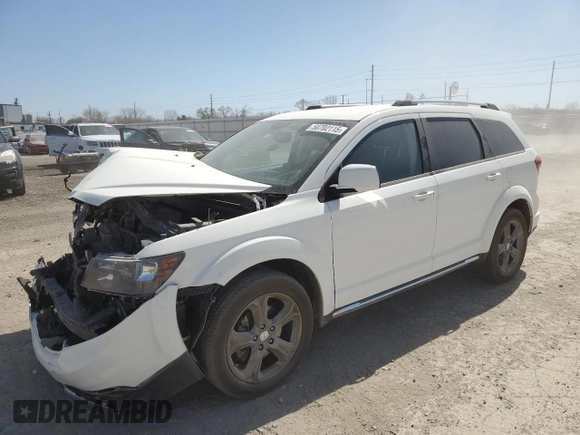 2017 Dodge Journey Crossroad Plus with VIN 3C4PDDGG0HT513681, listed as a Copart auction lot 50702115 with 131,448 mi miles and Salvage title. Bid and sale history available at DreamBid. Image 1.