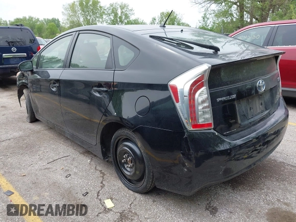 2012 Toyota Prius One with VIN JTDKN3DU4C1510262, listed as a IAAI auction lot 42114984 with 230,803 mi miles. Bid and sale history available at carsss.com. Image 3.