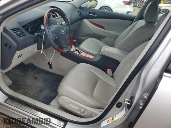 2009 Lexus ES 350 with VIN JTHBJ46G892298251, listed as a Copart auction lot 52192905 with 84,521 mi miles and Salvage Title. Bid and sale history available at carsss.com. Image 7.