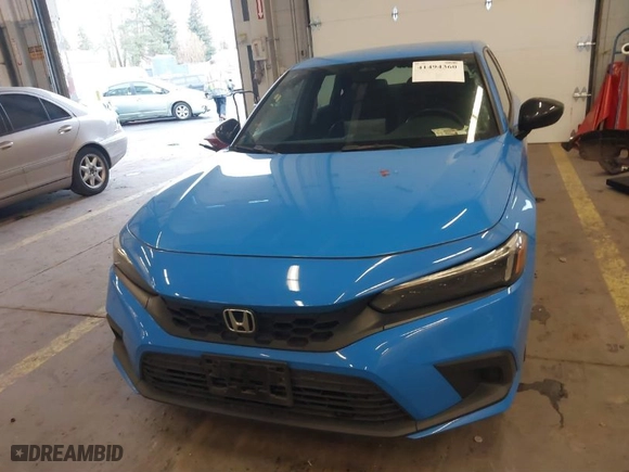 2023 Honda Civic Hatchback Sport with VIN 19XFL2H81PE006415, listed as a IAAI auction lot 41494360 with 21,808 mi miles. Bid and sale history available at carsss.com. Image 13.