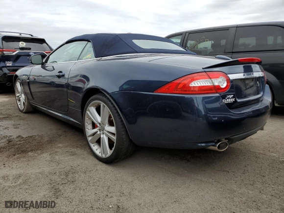 2011 Jaguar XK with VIN SAJWA4GB9BLB41127, listed as a Copart auction lot 75502694 with 0 mi miles and Salvage Title. Bid and sale history available at carsss.com. Image 2.
