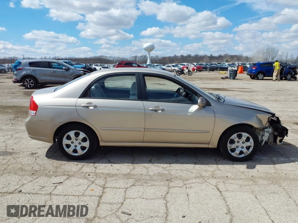 2008 Kia Spectra SX with VIN KNAFE121985552051, listed as a IAAI auction lot 41887222 with 45,308 mi miles. Bid and sale history available at carsss.com. Image 13.
