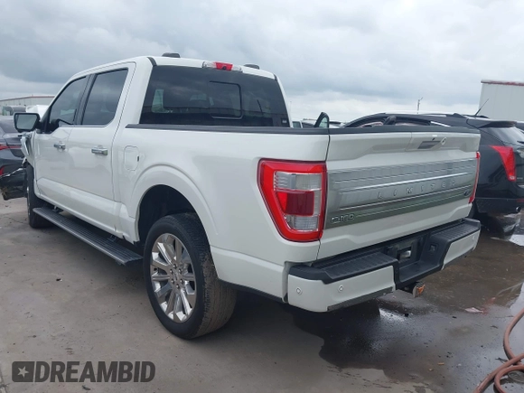 2021 Ford F-150 XL with VIN 1FTFW1E8XMFA69505, listed as a IAAI auction lot 42446323 with 58,214 mi miles and . Bid and sale history available at DreamBid. Image 3.