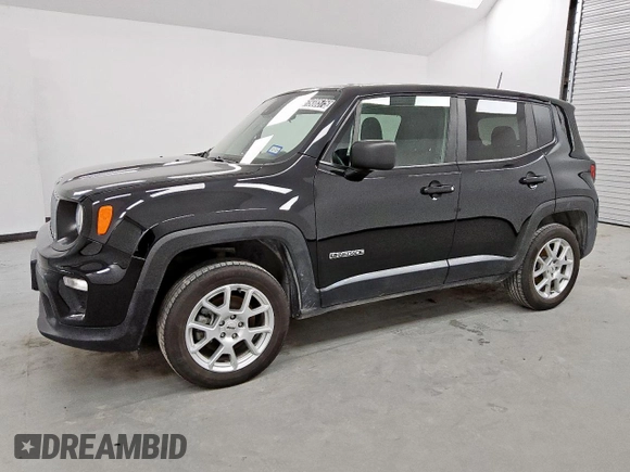 2023 Jeep Renegade Latitude z VIN ZACNJDB11PPP21445, wystawiony jako Copart lot #61938575 z przebiegiem 51 279 mil mil oraz Czysty tytuł • Clean title. Historia ofert i sprzedaży dostępna na DreamBid. Obrazek 1.