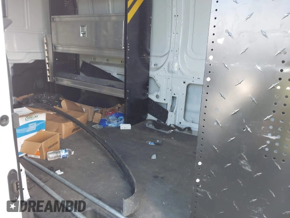 2021 Ford Transit Cargo with VIN 1FTBR1C88MKA52816, listed as a IAAI auction lot 41620731 with 60,716 mi miles and . Bid and sale history available at DreamBid. Image 8.