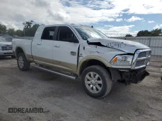 2015 Ram 2500 Longhorn with VIN 3C6UR5PL8FG577293, listed as a Copart auction lot 60233605 with 42,391 mi miles and Salvage title. Bid and sale history available at DreamBid. Image 4.
