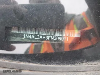 2015 Nissan Altima 2.5 S with VIN 1N4AL3AP3FN309911, listed as a Copart auction lot 51845015 with 82,440 mi miles and Salvage Title. Bid and sale history available at carsss.com. Image 12.