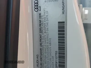 2015 Audi A3 1.8T Premium Plus with VIN WAUCCGFF0F1107753, listed as a Copart auction lot 37010993 with 59,721 mi miles. Bid and sale history available at carsss.com. Image 12.