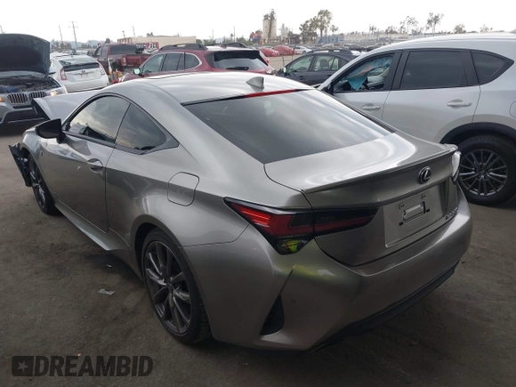 2022 Lexus RC 300 F Sport with VIN JTHGA5BC0N5012254, listed as a IAAI auction lot 42420387 with 11,139 mi miles and . Bid and sale history available at DreamBid. Image 3.