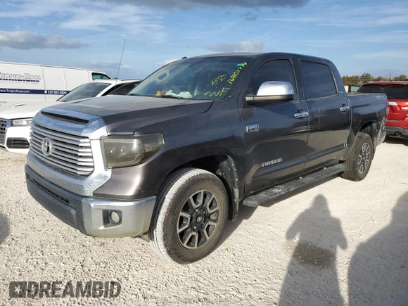 2017 Toyota Tundra 2WD Limited with VIN 5TFFW5F13HX213727, listed as a Copart auction lot 76801714 with 110,280 mi miles and Salvage Title. Bid and sale history available at carsss.com. Image 1.