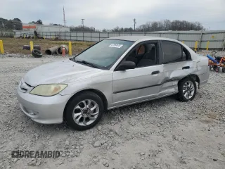 2004 Honda Civic VP with VIN 2HGES16384H553165, listed as a Copart auction lot 47554535 with 195,272 mi miles and Salvage Title. Bid and sale history available at carsss.com. Image 1.