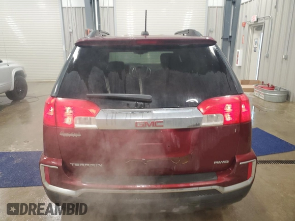 2017 GMC Terrain SLT with VIN 2GKFLUEK7H6106830, listed as a Copart auction lot 47206425 with 127,559 mi miles and Salvage Title. Bid and sale history available at DreamBid. Image 6.