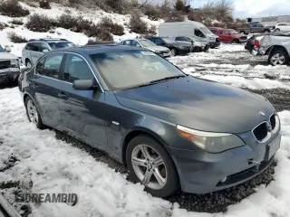 2006 BMW 5 Series 530xi with VIN WBANF73526CG66448, listed as a Copart auction lot 44556285 with 147,438 mi miles and Salvage Title. Bid and sale history available at DreamBid. Image 4.