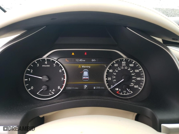 2015 Nissan Murano SL with VIN 5N1AZ2MH7FN285230, listed as a Copart auction lot 49115125 with 108,611 mi miles and Salvage Title. Bid and sale history available at carsss.com. Image 9.