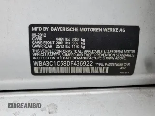 2013 BMW 3 Series 328i z VIN WBA3C1C58DF436922, wystawiony jako Copart lot #55897625 z przebiegiem 88 910 mil mil oraz Szkoda całkowita • Salvage title. Historia ofert i sprzedaży dostępna na DreamBid. Obrazek 12.