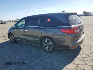 2020 Honda Odyssey Elite with VIN 5FNRL6H96LB037046, listed as a Copart auction lot 56552475 with 51,363 mi miles and Salvage title. Bid and sale history available at DreamBid. Image 2.