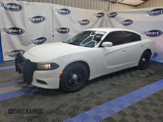 2021 Dodge Charger Police with VIN 2C3CDXAT5MH558774, listed as a Copart auction lot 65790185 with 53,384 mi miles and Clean title. Bid and sale history available at DreamBid. Image 1.