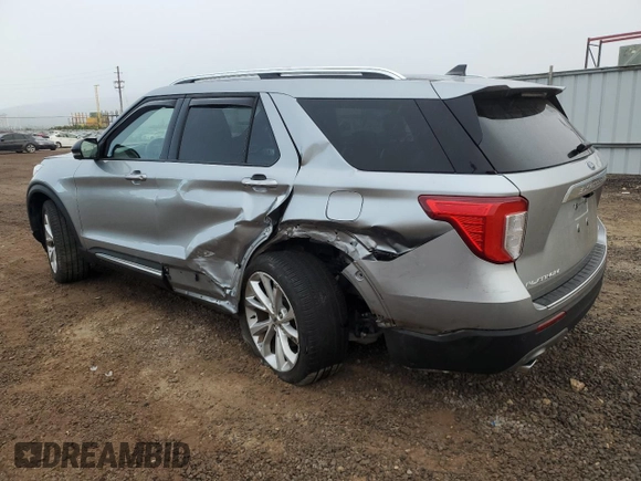 2022 Ford Explorer Platinum with VIN 1FM5K8HW2NNA11076, listed as a Copart auction lot 87486124 with 13,529 mi miles and Salvage Title. Bid and sale history available at carsss.com. Image 2.