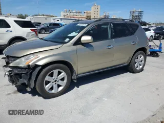 2007 Nissan Murano SL with VIN JN8AZ08T97W522355, listed as a Copart auction lot 48253575 with 127,030 mi miles and Salvage Title. Bid and sale history available at carsss.com. Image 1.