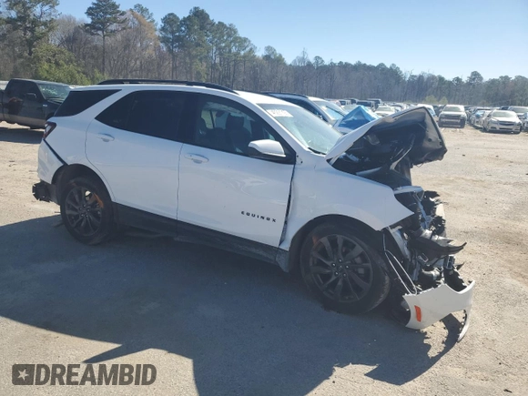 2024 Chevrolet Equinox RS with VIN 3GNAXMEG0RL101656, listed as a Copart auction lot 49291795 with Not provided miles and Salvage title. Bid and sale history available at DreamBid. Image 4.