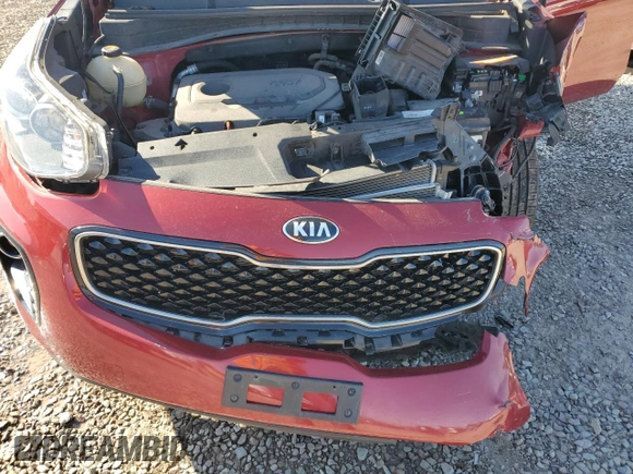 2017 Kia Sportage LX with VIN KNDPMCAC3H7188559, listed as a Copart auction lot 54020655 with 84,488 mi miles and Salvage Title. Bid and sale history available at DreamBid. Image 12.