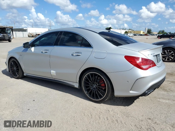 2016 Mercedes-Benz CLA 45 AMG with VIN WDDSJ5CB1GN316980, listed as a Copart auction lot 63624754 with 51,293 mi miles and Non Repairable. Bid and sale history available at DreamBid. Image 2.