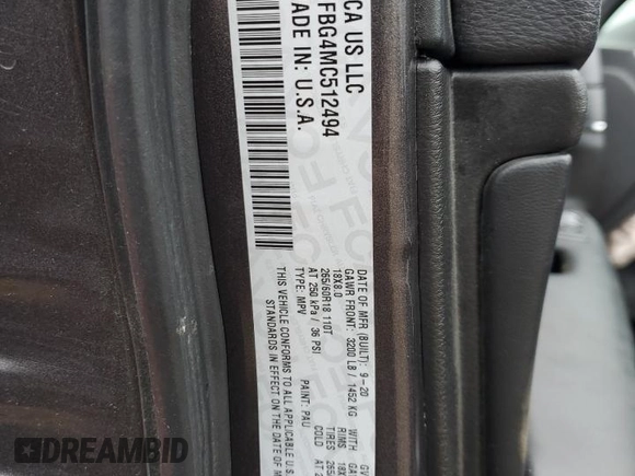2021 Jeep Grand Cherokee Limited with VIN 1C4RJFBG4MC512494, listed as a Copart auction lot 59637465 with 48,402 mi miles and Salvage title. Bid and sale history available at DreamBid. Image 13.