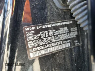 2016 BMW X3 xDrive28i z VIN 5UXWX9C54G0D81378, wystawiony jako Copart lot #54954125 z przebiegiem 83 478 mil mil oraz Szkoda całkowita • Salvage title. Historia ofert i sprzedaży dostępna na DreamBid. Obrazek 12.