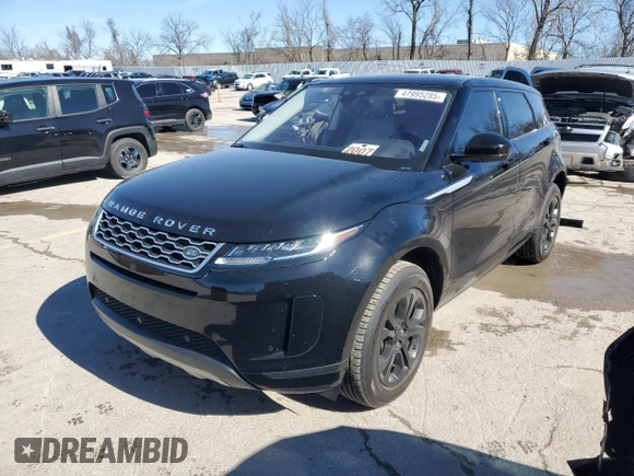 2020 Land Rover Range Rover Evoque S with VIN SALZJ2FXXLH018427, listed as a Copart auction lot 47995285 with 65,024 mi miles and Salvage Title. Bid and sale history available at carsss.com. Image 1.