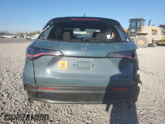 2023 Honda HR-V Sport with VIN 3CZRZ1H55PM745069, listed as a Copart auction lot 42133485 with 30,206 mi miles and Non Repairable. Bid and sale history available at carsss.com. Image 6.