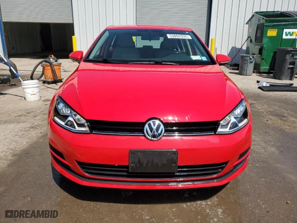 2016 Volkswagen Golf TSI SE with VIN 3VW217AU3GM065008, listed as a Copart auction lot 53892935 with 42,482 mi miles and Salvage Title. Bid and sale history available at carsss.com. Image 5.