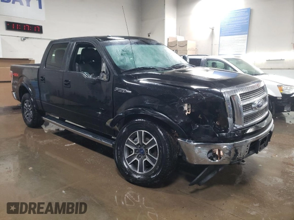 2011 Ford F-150 Lariat with VIN 1FTFW1E61BFB89740, listed as a Copart auction lot 45482805 with 142,851 mi miles and Salvage Title. Bid and sale history available at carsss.com. Image 4.