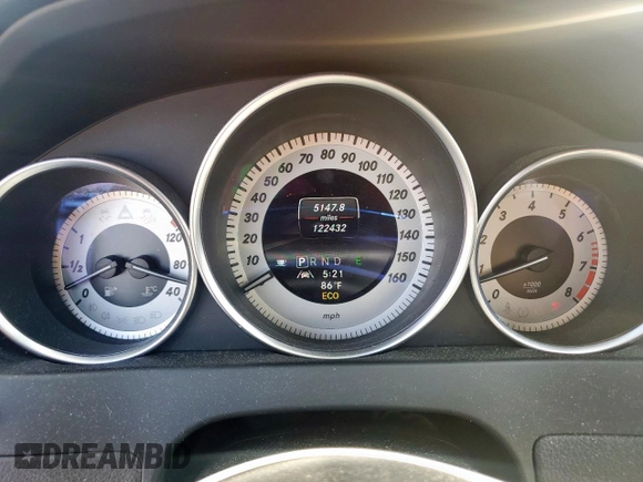 2013 Mercedes-Benz C with VIN WDDGJ5HB1DF952691, listed as a Copart auction lot 54562865 with 122,432 mi miles and Clean Title. Bid and sale history available at carsss.com. Image 9.