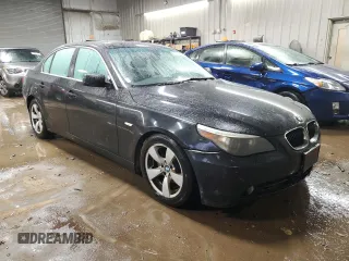 2006 BMW 5 Series 530i with VIN WBANE73566CM35987, listed as a Copart auction lot 37943054 with 206,994 mi miles and Salvage Title. Bid and sale history available at carsss.com. Image 4.