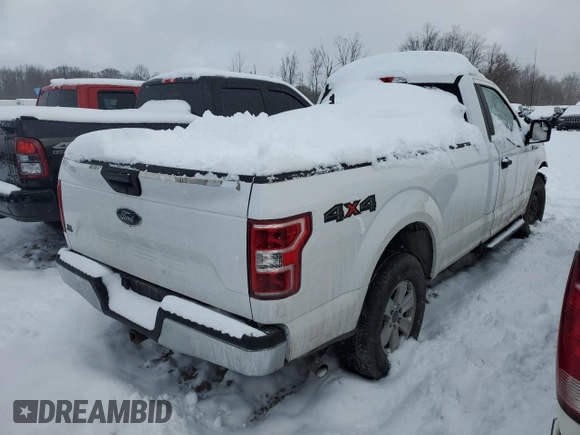2018 Ford F-150 XL with VIN 1FTMF1E57JKD40343, listed as a Copart auction lot 82541434 with 140,533 mi miles and Salvage Title. Bid and sale history available at carsss.com. Image 3.