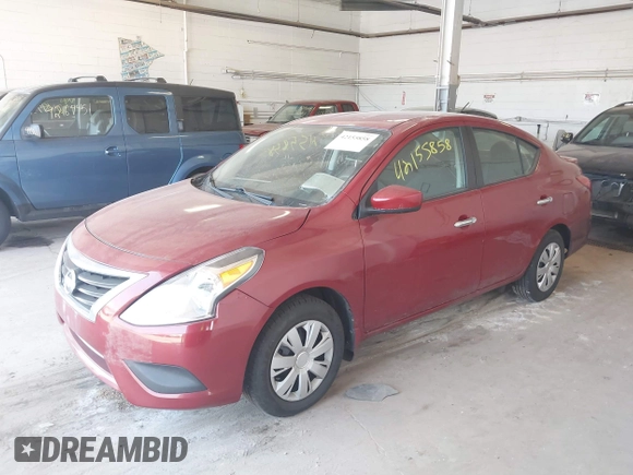 2015 Nissan Versa SV with VIN 3N1CN7AP6FL914786, listed as a IAAI auction lot 42155858 with 99,633 mi miles. Bid and sale history available at carsss.com. Image 2.
